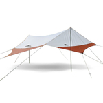 Тент Naturehike Hexagon NH16T013-S, 150D, 520*460 см для кемпинга, серый с голубым (с двумя стойками), 6927595777794