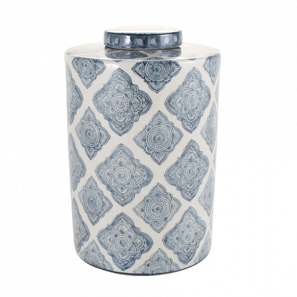 Сосуд высокий "Цветочный орнамент"