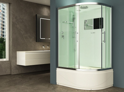 Душевая кабина Esbano (Эсбано) EST-129CRB L, с высоким поддоном, 120x90x210