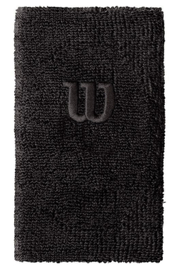 Напульсник теннисный Wilson Extra Wide W Wirstband - черный