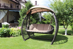 Качели Капри с оплетением