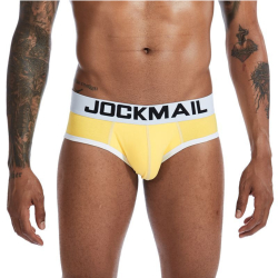 Мужские трусы брифы желтые JOCKMAIL JM2032-13