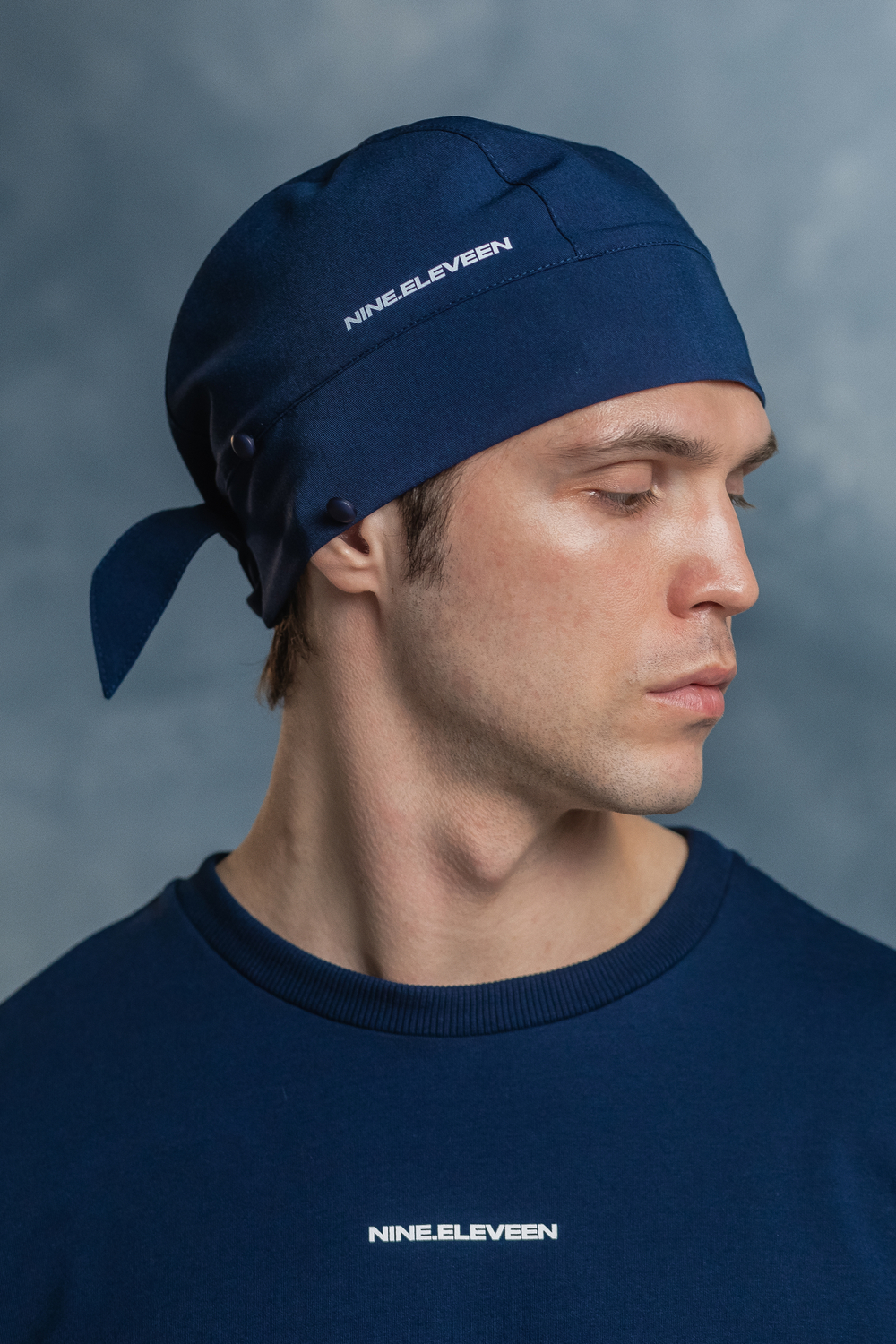 Медицинская шапочка с фиксаторами мужская