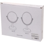 Зеркало настольное на ножке «Beauty», матовое, круг, микс 3 цв, 25,5см, d-15см