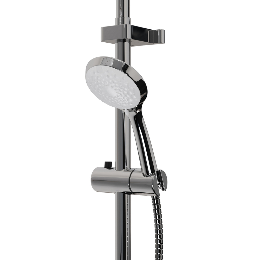 Душевая система 40к ML2416 излив лейка 3 позиции +лейка "Тропический душ" ХРОМ