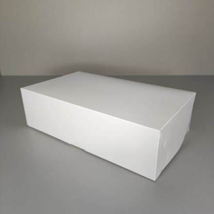 Коробка для зефира белая 26х16х7,5 см