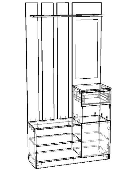 Прихожая ДЕПО-3 правая