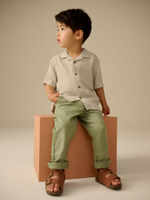 Рубашка с коротким рукавом для мальчика Next AB6-486, Бежевый