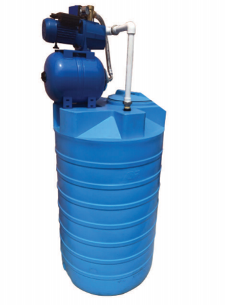 Бак для воды АКВАТЕК ATV500 с насосной станцией синий
