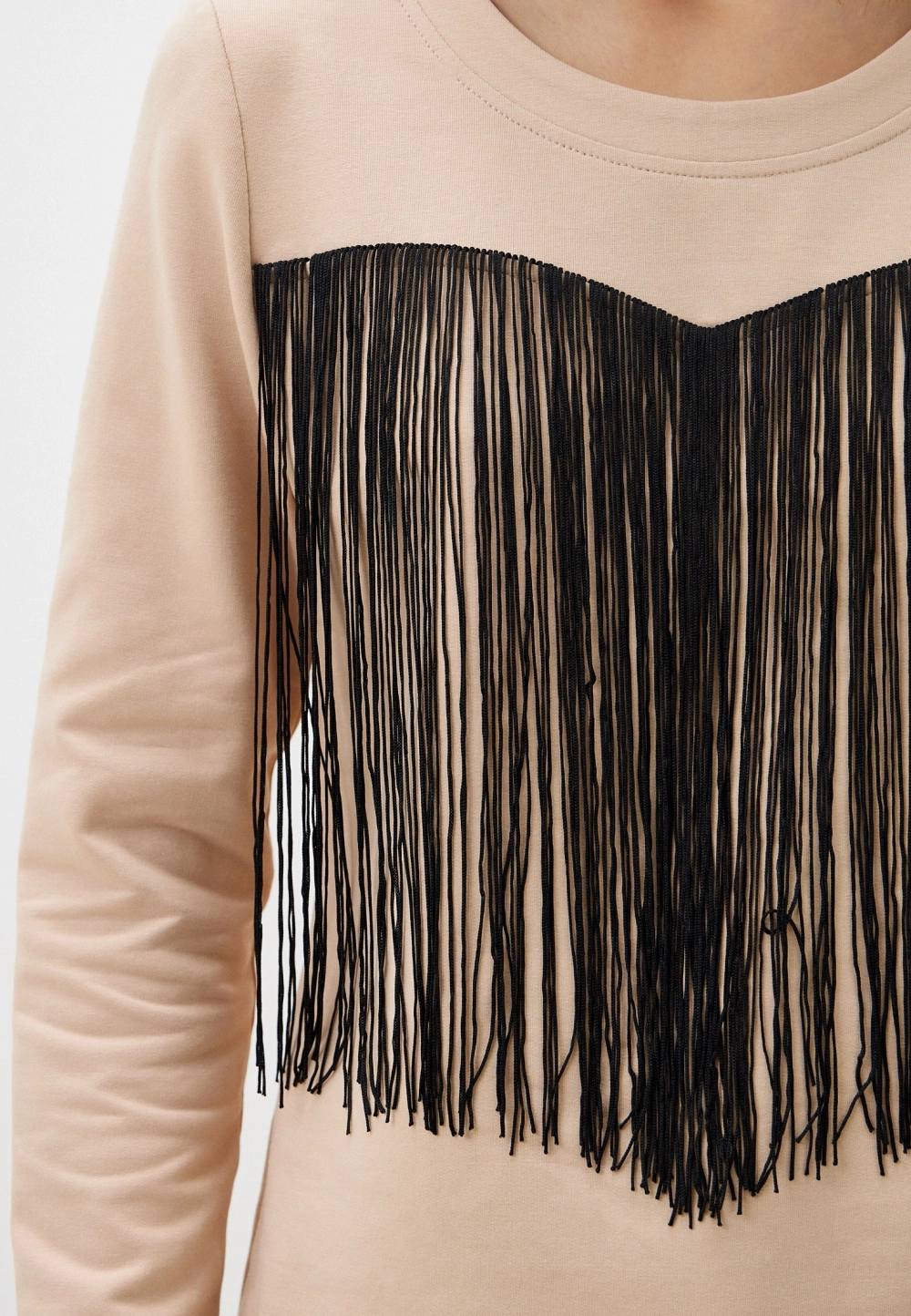 Лонгслив Настроение, цвет Бежевый