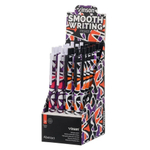 Ручка шариковая, масляная, автоматическая, Vinson, синие чернила, серия "VINSON ABSTRACT", 2 цвета корпуса, 24 шт