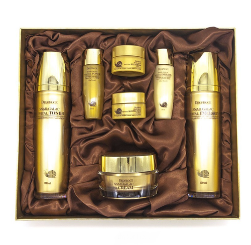 Deoproce Snail Galac Revital Skin Care Program набор для лица с муцином улитки и галактомисисом