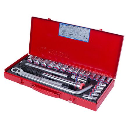 Цена на KING TONY (4033SR) Набор торцевых головок с принадлежностями 1/2", 12-гранные, 5/16"-1&1/4", 24 предмета