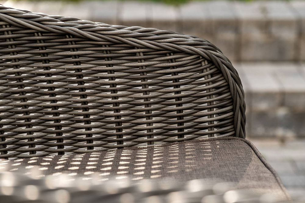 "Равенна" обеденная группа плетеная, цвет графит