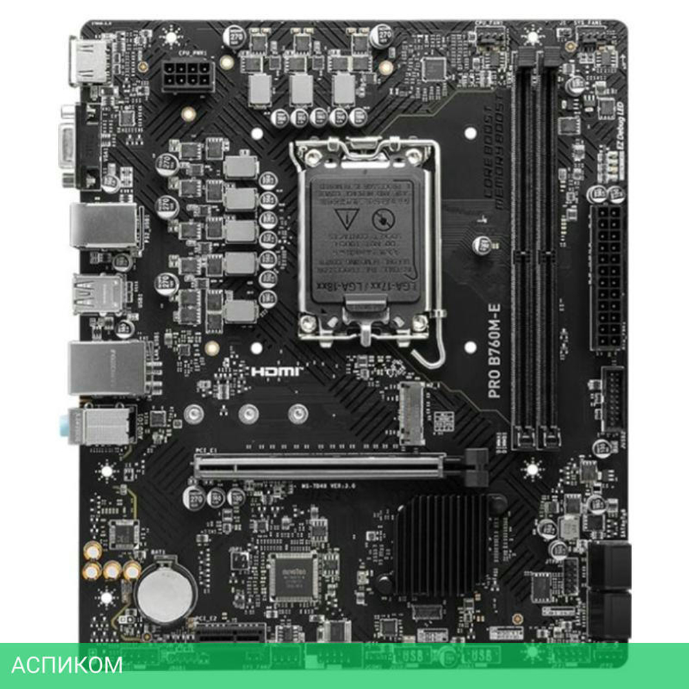 Материнская плата MSI Pro B760M-E DDR5