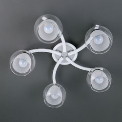 Citilux Кристи CL152150 Люстра потолочная Белая Хром