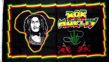 Флаг Bob Marley со львами