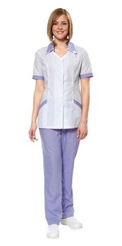 Костюм женский "Мираж" (белый/сирень)