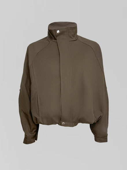 Ветровка LJHY 170 однотонная на молнии с резинкой внизу