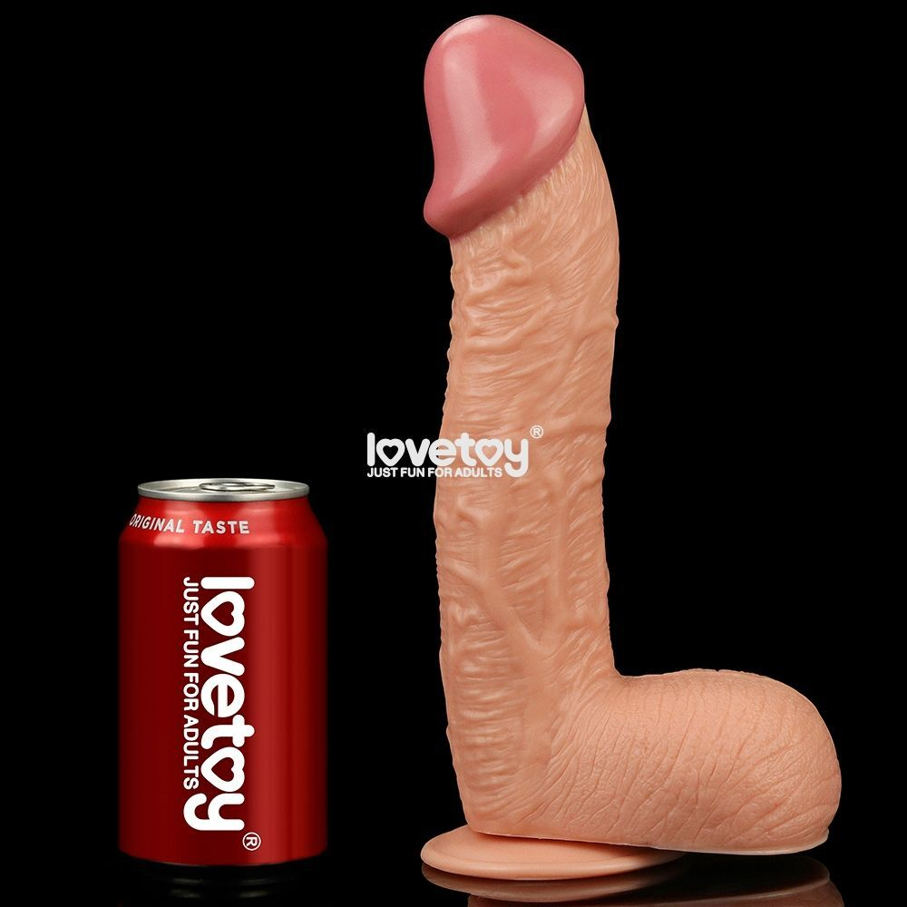 Фаллоимитатор-гигант на присоске - 26,7 см.