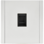 FORTE&PIANO Розетка компьютерная RJ45 кат.6 FP231M металл белый IEK