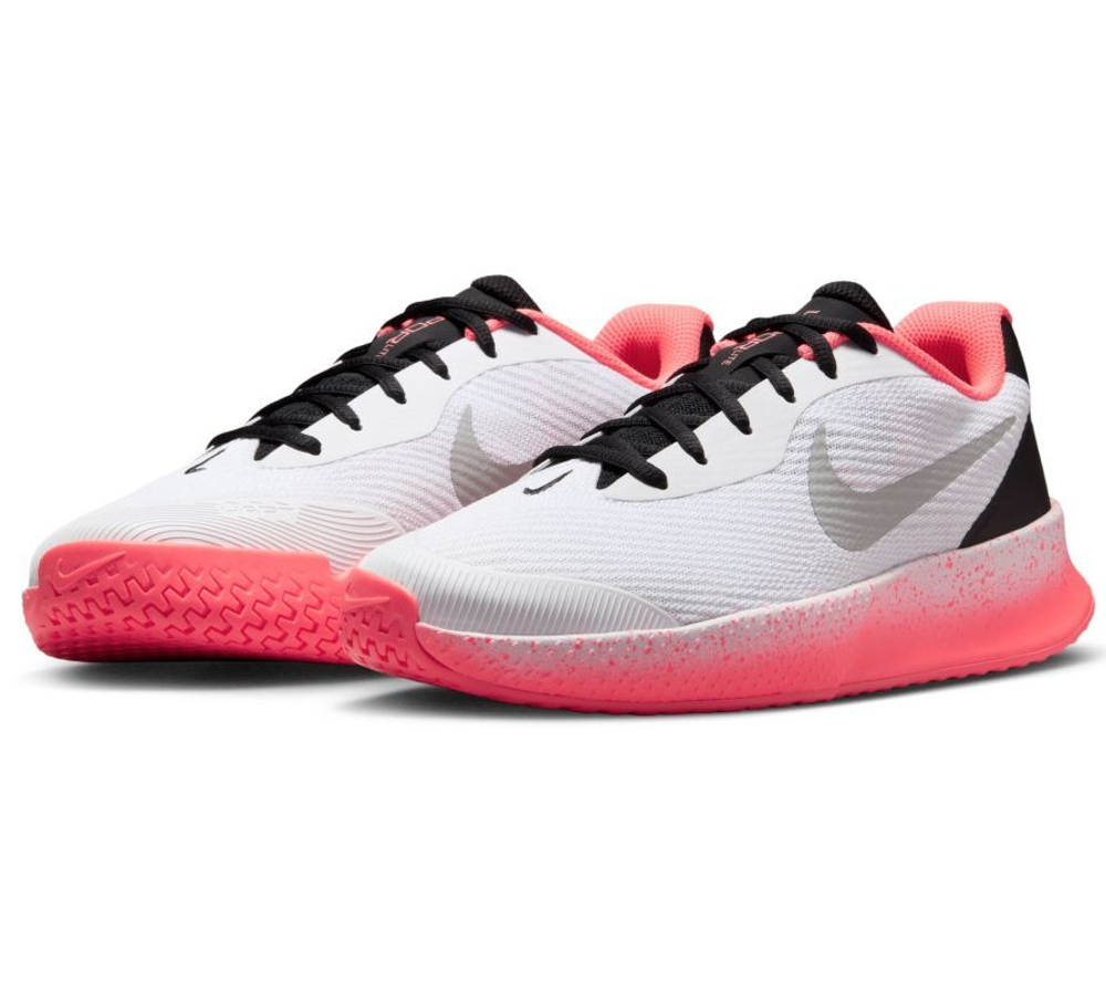 Женские теннисные кроссовки Nike Vapor Lite 3 HC Premium - white/wolf grey/hot lava