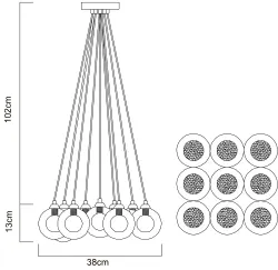 Подвесная люстра Arte Lamp