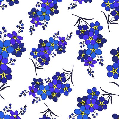 Seamless pattern of flowers.