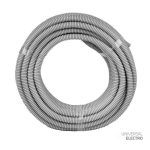 Труба гофр, ПВХ с протяжкой d20 мм (25 м) серая EKF-Plast