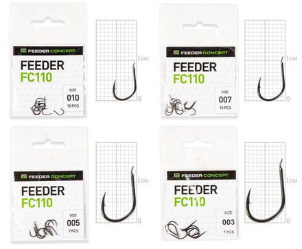 Набор крючков Feeder Concept  MIX 1 34шт.