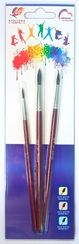 Fırça dəsti \ Набор кистей \ Brush set Набор кистей, 3 шт, Пони круглые №1,2,3,4,5