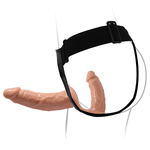 Женский страпон с 2 отростками внешним 13,5см и внутренним 10,2см Baile Ultra Passionate Harness Strap On BW-022077
