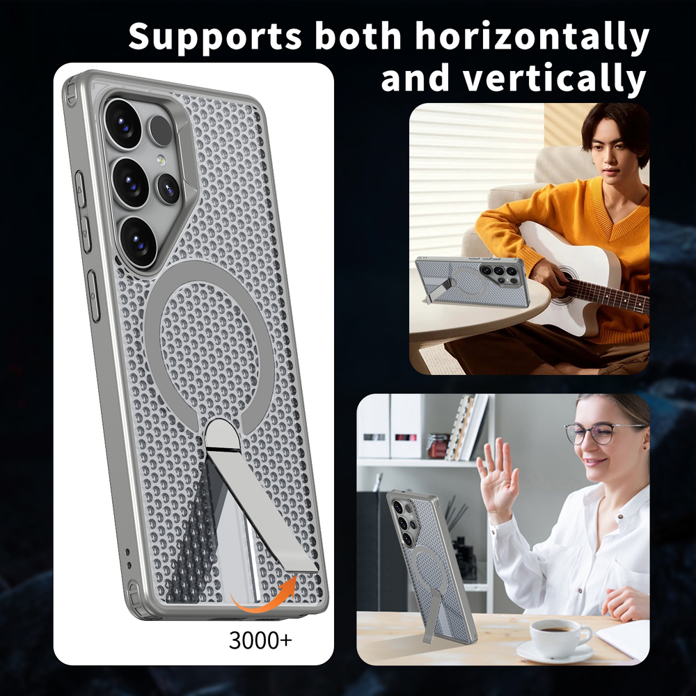 Прозрачный чехол Mesh Pro Magnetic Case для Samsung Galaxy S22 Ultra