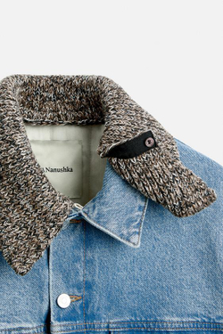 ZARA X NANUSHKA ДЖИНСОВАЯ КУРТКА, СИНИЙ