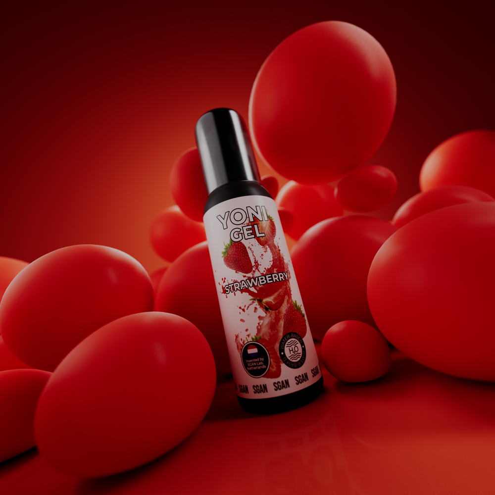 SGAN YONI GEL - Оральный лубрикант, клубника, 100 мл