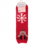 Носки женские махровые «Новогодние чудеса», микс 6 цветов, р. 36-40 (крючок, пакет, стикер)