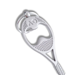 Brelok Australian Open Keyring Racquet Bottle Opener - Серебро
