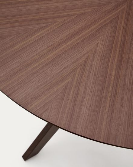 Круглый стол Naanim из орехового шпона Ø 120 см Испания La Forma