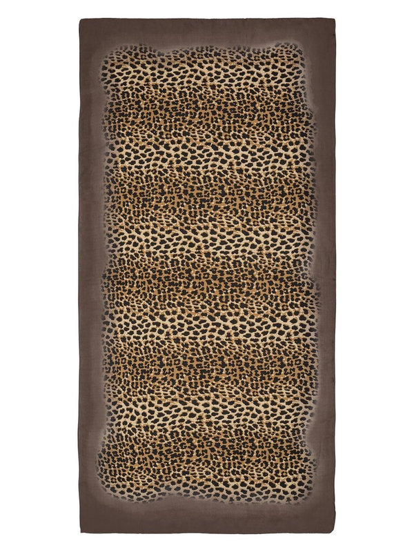 Палантин LG34-441-16, коричневый
