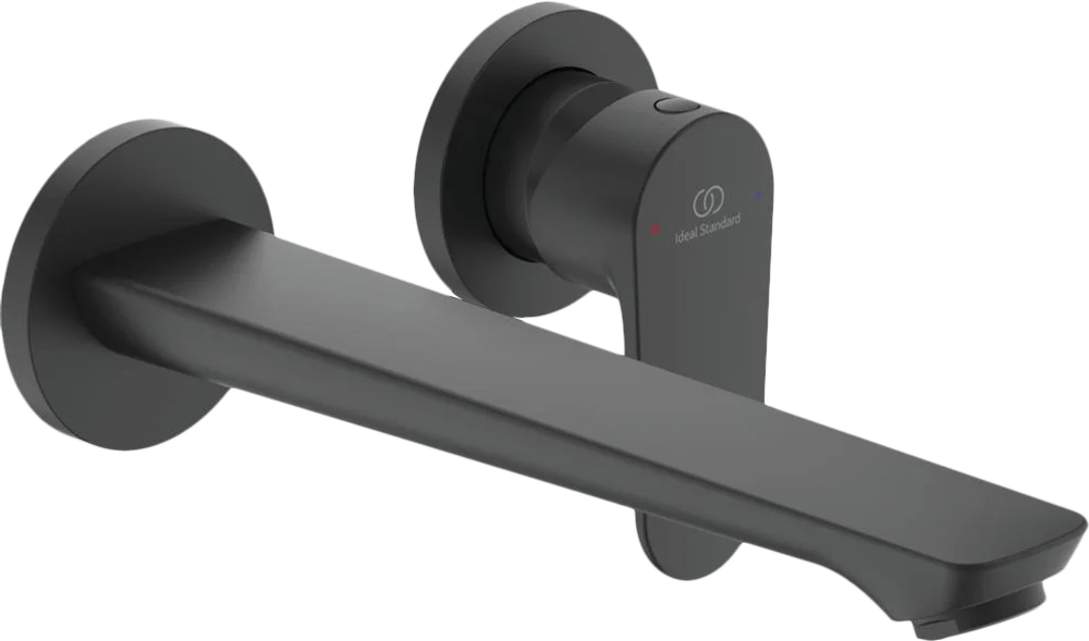Смеситель для умывальника встраиваемый в стену CERAFINE O IDEAL STANDARD, черный матовый (наружная часть)