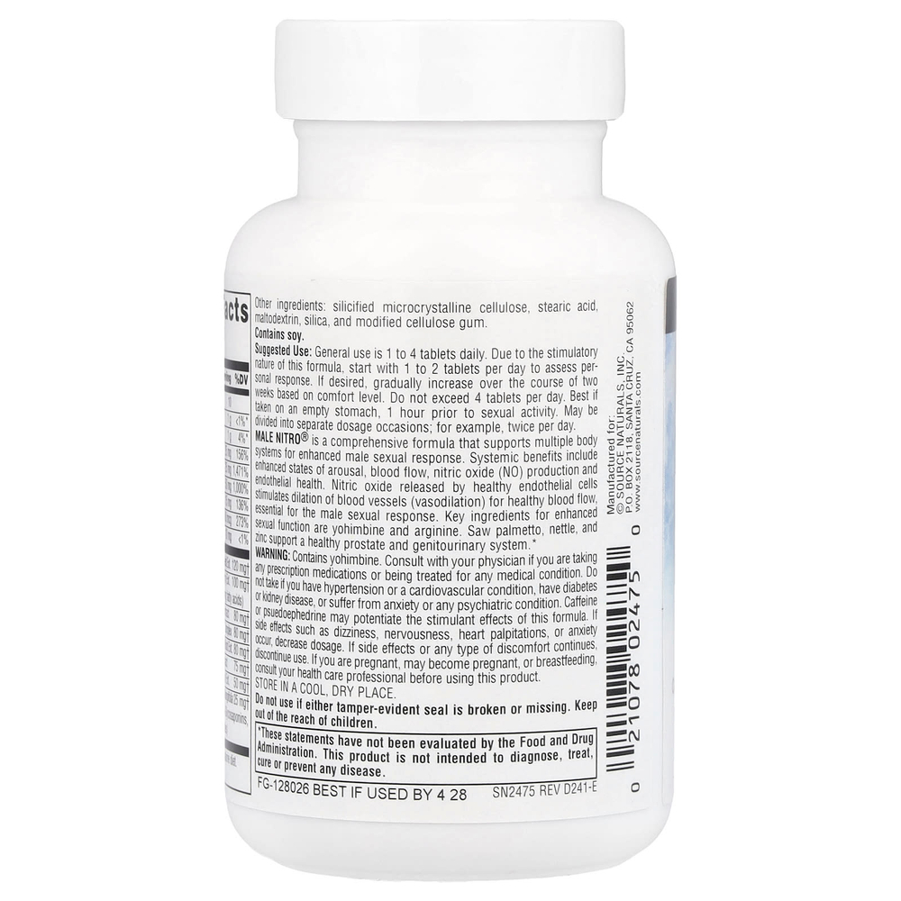Source Naturals, Male Nitro®, 30 таблеток