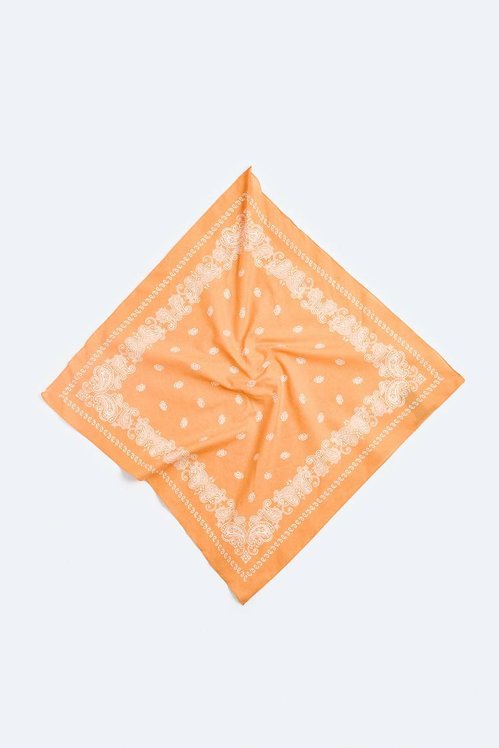 ZARA БАНДАНА С ПРИНТОМ ПЕЙСЛИ, ОРАНЖЕВЫЙ