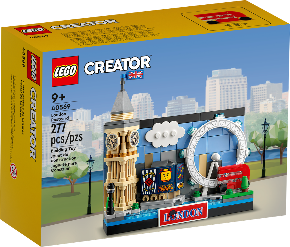Конструктор Лего Креатор Лондон открытка 40569 | LEGO Creator London Postcard | 3D открытка Лондона 277 деталей 9+