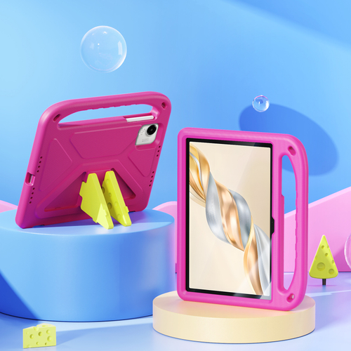 Детский чехол розового цвета на планшет Honor Pad X9a и X9 от от Dux Ducis, серия Puff Series Case