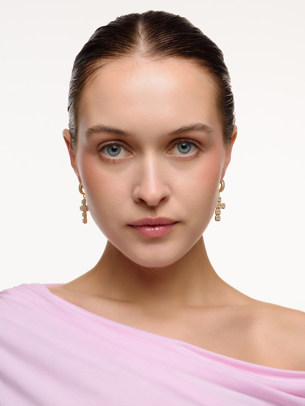 Серьги White Cross Dimonds Gold