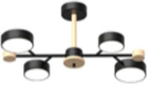 Потолочный светодиодный светильник LED4U L3213-670 BK