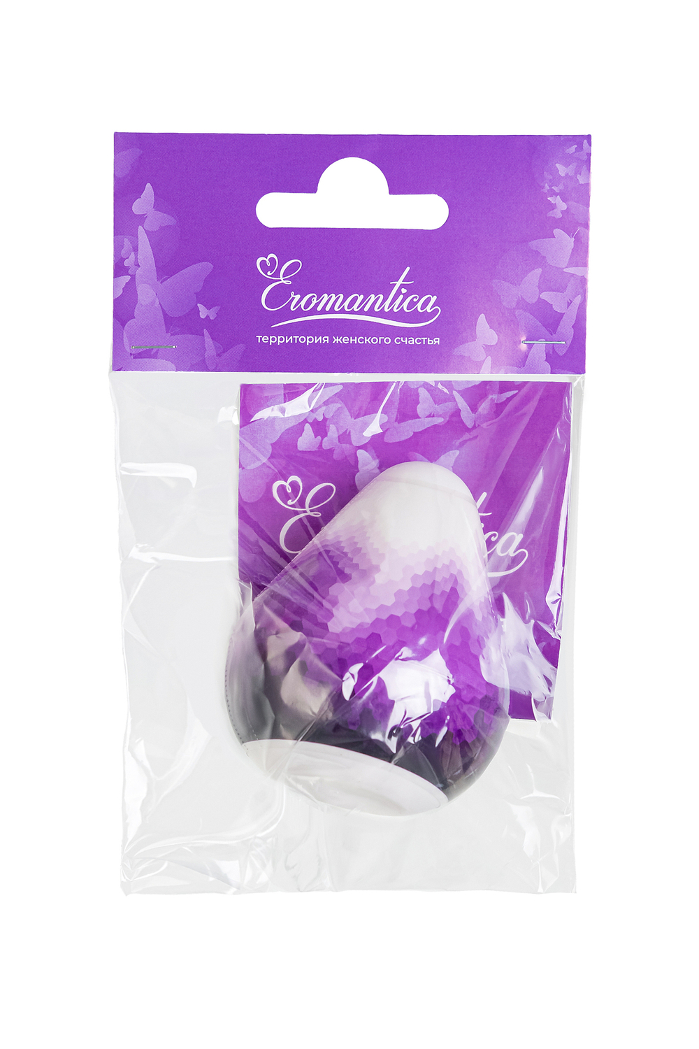 Мастурбатор нереалистичный Eromantica Velvet, TPE+ABS, белый