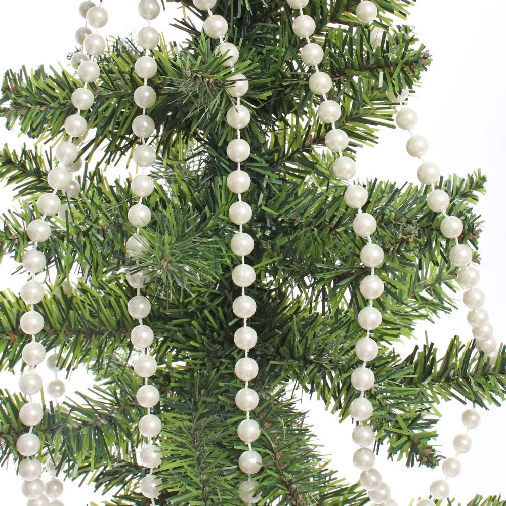 Бусы на ёлку 2,7 м «Жемчуг» d-10 мм, Белый