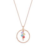 Колье Coeur de Lion Multicolour Pastel 5002/10-1522 цвет мультиколор, золотой