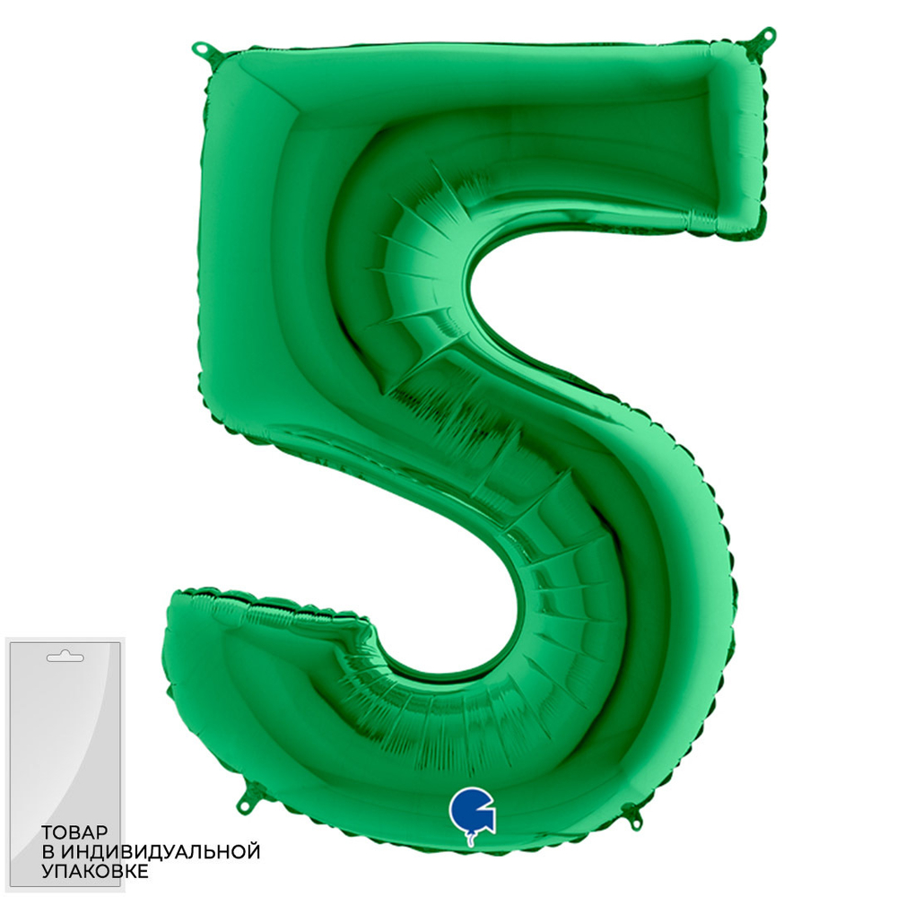 Цифра "5" зелёный Gr